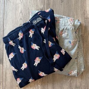 Polo by Ralph Lauren 2 Piece SET Bear Pajama Bottoms Shorts